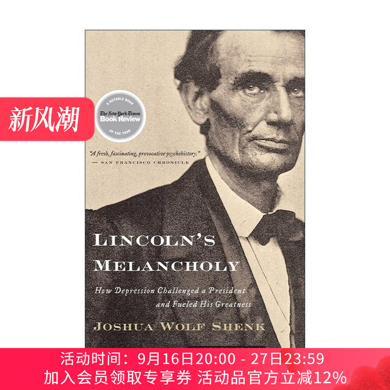 英文原版 Lincoln's Melancholy 林肯的忧郁 抑郁症对总统的挑战与激励 英文版 进口英语原版书籍