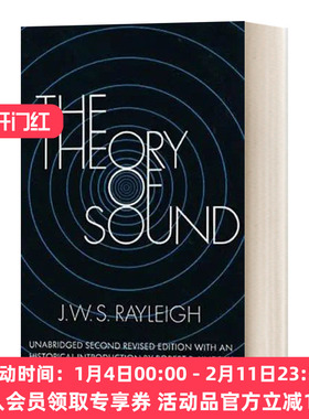 英文原版 The Theory of Sound  Volume One 声学 第一卷 Dover物理 英文版 进口英语原版书籍