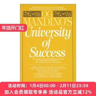 成功大学 英文原版 Og Mandino's University of Success 自我实现指南 世界上伟大的推销员作者奥格·曼狄诺Mandino 进口英语书籍