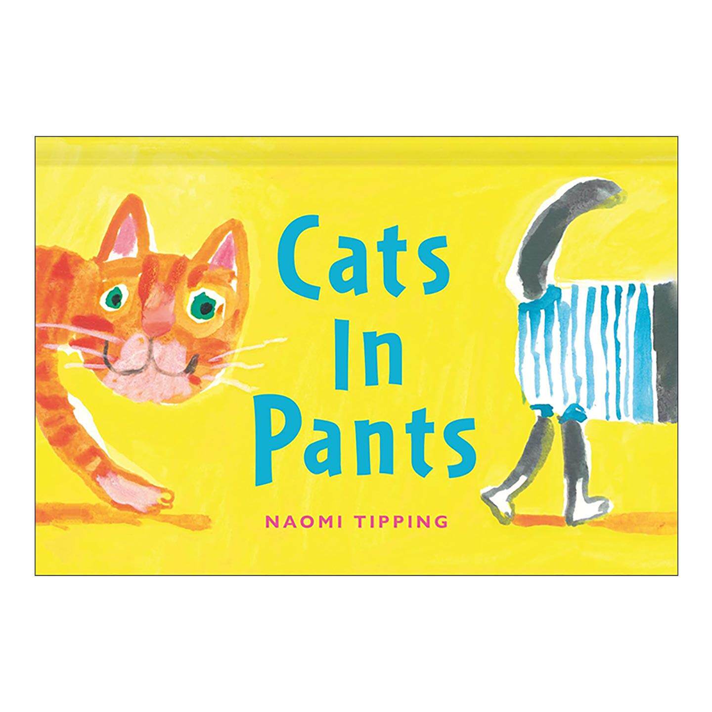 英文原版 Cats in Pants 穿裤子的猫 儿童趣味手绘插图翻翻书精装 英文版 进口英语原版书籍