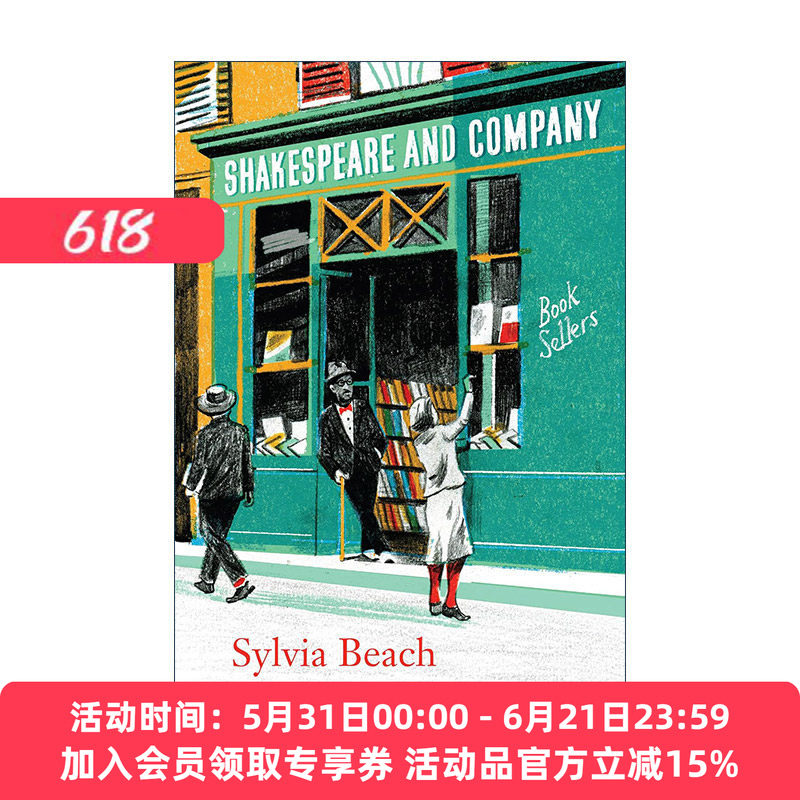 英文原版 Shakespeare and Company 莎士比亚书店 巴黎左岸，一个女人和她的传奇书店 西尔薇娅·毕奇 英文版 进口英语原版书籍