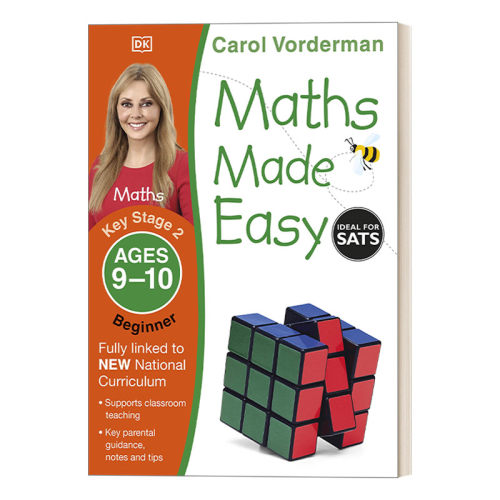 英文原版 Maths Made Easy:Ages 9-10 Key Stage 2 Beginner DK数学一点通 9-10岁 KS2初级 英文版 进口英语原版书籍