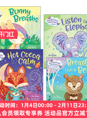 英文原版 Mindfulness Moments for Kids 儿童正念启蒙认知绘本 4册 纸板书 Anni Betts 英文版 进口英语原版书籍