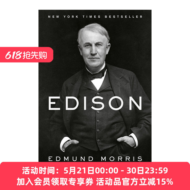 英文原版 Edison 爱迪生传 普利策奖得主Edmund Morris爱德蒙·莫里斯 英文版 进口英语原版书籍