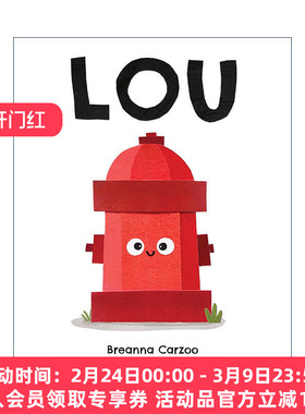 英文原版 Lou 小小消防栓儿童精绘本 Breanna Carzoo 英文版 进口英语原版书籍