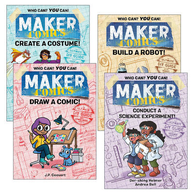 英文原版 Maker Comics 创客漫画系列4册 漫画绘画技巧 青少年艺术启蒙 英文版 进口英语原版书籍