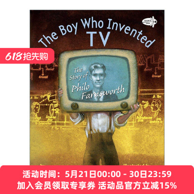 英文原版 The Boy Who Invented TV 发明电视机的男孩 费罗·法恩斯沃斯传记 儿童科普百科绘本 Kathleen Krull 进口英语原版书籍