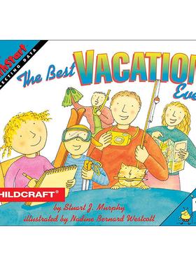 英文原版 Mathstart Level 2 The Best Vacation Ever 数学启蒙绘本2级 英文版 进口英语原版书籍