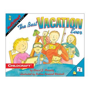 英文版 书籍 Vacation Ever Best Level The 进口英语原版 英文原版 数学启蒙绘本2级 Mathstart