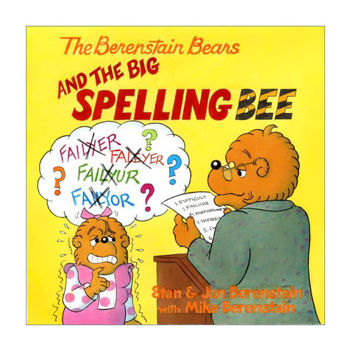 英文原版绘本 拼写比赛 贝贝熊绘本 The Berenstain Bears and the Big Spelling Bee 英文版 进口英语原版书籍