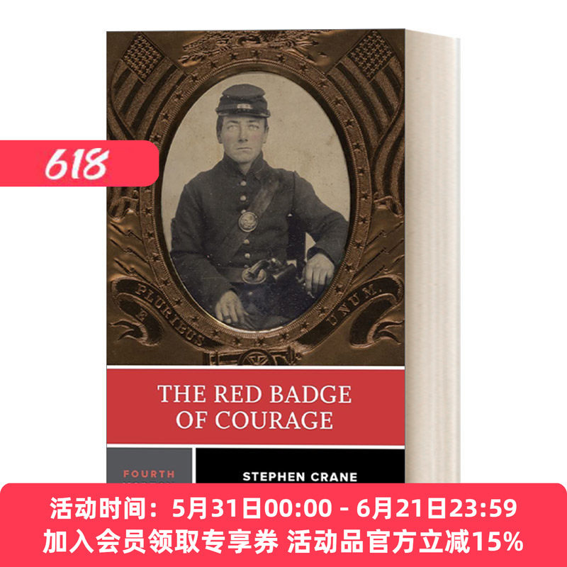 英文原版 The Red Badge of Courage 红色英勇勋章 第四版 诺顿文学解读系列Norton Critical Edition 英文版 进口英语原版书籍
