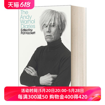 英文原版 The Andy Warhol Diaries Edited by Pat Hackett 安迪 沃霍尔日记 现代经典 英文版 进口英语原版书籍