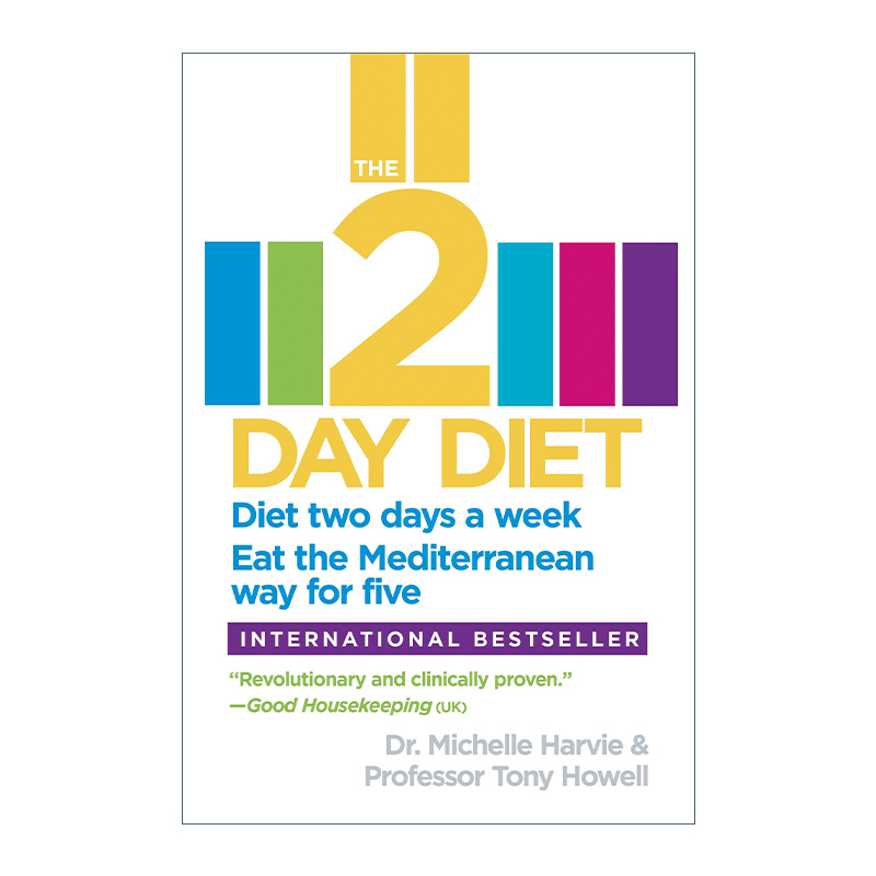 英文原版 The 2-Day Diet 5:2轻断食 真正瘦得快 能坚持 不伤身的减肥法 Dr. Michelle Harvie 英文版 进口英语原版书籍