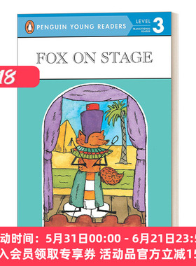 英文原版Fox on Stage Penguin Young Readers  Level 3 舞台上的狐狸 企鹅青少分级阅读3级 汪培珽第三阶段分级读物 英文版进口书