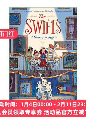 英文原版 The Swifts 02 A Gallery of Rogues 斯威夫特家族系列2 无赖画廊 儿童侦探推理小说 Beth Lincoln 精装 英文版