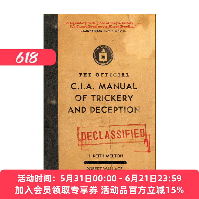 英文原版 The Official CIA Manual of Trickery and Deception 中央情报局官方欺骗手册 英文版 进口英语原版书籍