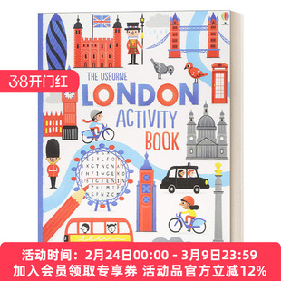 伦敦活动手册 英文原版 London Activity Book Usborne贴纸书 尤斯伯恩图书迷宫书早教书 绘本 英文版 进口英语原版书籍