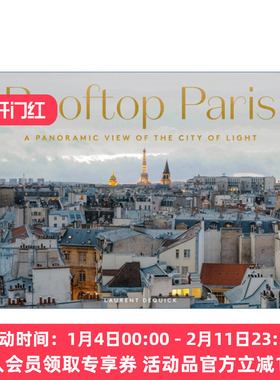 巴黎屋顶  英文原版 Rooftop Paris 光之城全景摄影 法国摄影师laurent Dequick 建筑人文景观 精装艺术图册 进口英语原版书籍