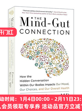 肠道大脑 英文原版 The Mind-Gut Connection 饮食如何改变情绪 决策和健康 英文版 进口英语原版书籍