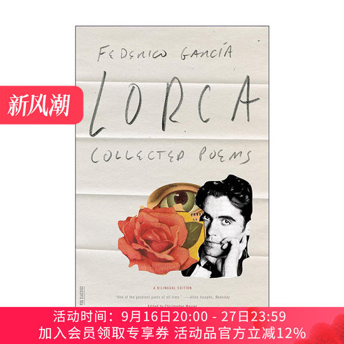 洛尔迦诗集 西班牙语英语原版 Collected Poems 双语版 Federico Garcia Lorca 进口原版书籍