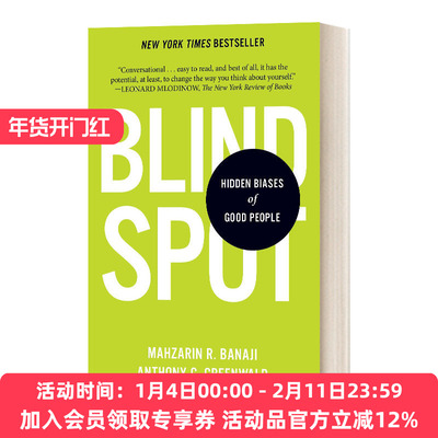 盲点 英文原版 Blindspot 好人的潜意识偏见 英文版 进口英语原版书籍