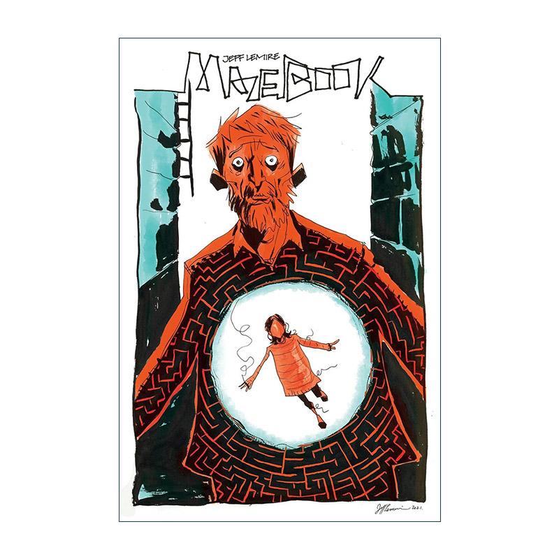 英文原版 Mazebook 迷宫 黑马漫画 黑锤作者Jeff Lemire杰夫·勒米尔 精装 英文版 进口英语原版书籍