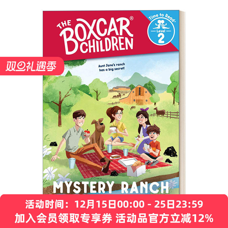 英文原版 Mystery Ranch The Boxcar Children Time to Read  Level 2 棚车少年分级读物4 英文版 进口英语原版书籍
