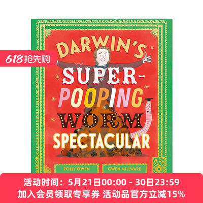 英文原版 Darwin's Super-Pooping Worm Spectacular 达尔文的超级蠕虫奇观 儿童动物科普百科绘本 英文版 进口英语原版书籍