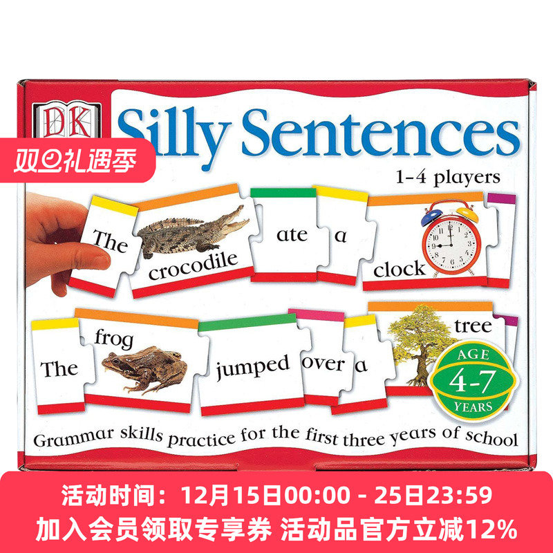 华研原版 DK游戏：愚蠢的句子书 英文原版 DK Games: Silly Sentences 亲子学习英文语法句子游戏卡片 英文版 进口英语书籍