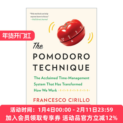间歇高效率的番茄工作法 英文原版 The Pomodoro Technique Francesco Cirillo 精装 英文版 进口英语原版书籍