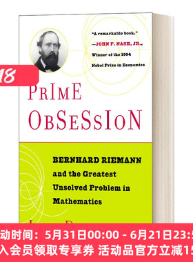 素数之恋 英文原版 Prime Obsession 伯恩哈德·黎曼和数学中蕞大的未解之谜 约翰·德比希尔 进口英语原版书籍