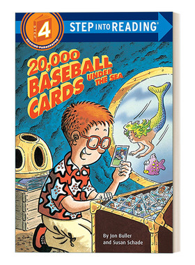 藏在海底的两万张棒球卡 英文原版 Step into Reading 4 - 20000 Baseball Cards Under the Sea 英文版 进口英语原版书籍