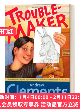 英文原版 Troublemaker  麻烦制造者 Andrew Clements 英文版 进口英语原版书籍