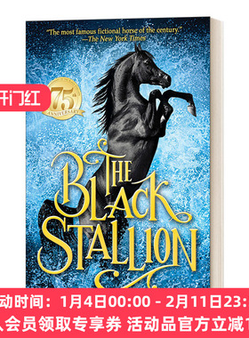黑神驹 英文原版 The Black Stallion 黑神驹系列 Walter Farley 青少年骑马动作冒险小说 英文版 进口英语书籍