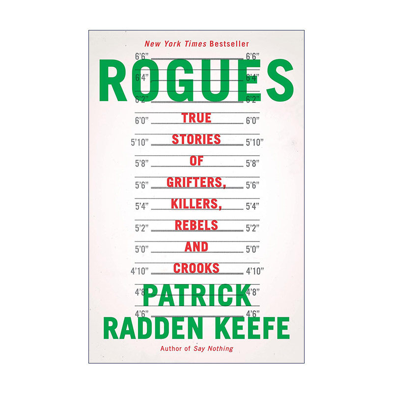 英文原版 Rogues 流氓 12个真实犯罪故事 传记 什么也别说作者Patrick Radden Keefe 英文版 进口英语原版书籍