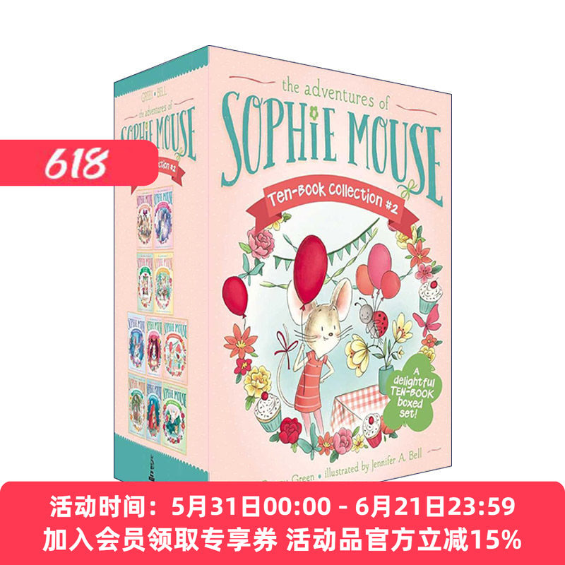 英文原版 The Adventures of Sophie Mouse Ten-Book Collection #2 Boxed Set 老鼠苏菲历险记11-20册套装 进口英语原版书籍