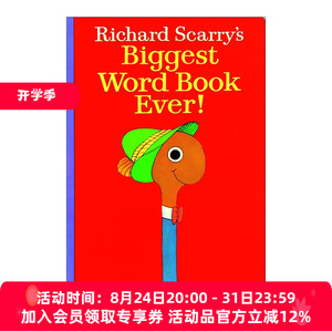 英文原版 Richard Scarry's Best Word Book Ever 斯凯瑞金色童书 词汇书 经典绘本 超大全彩精装纸板书 英文版 进口英语原版书籍