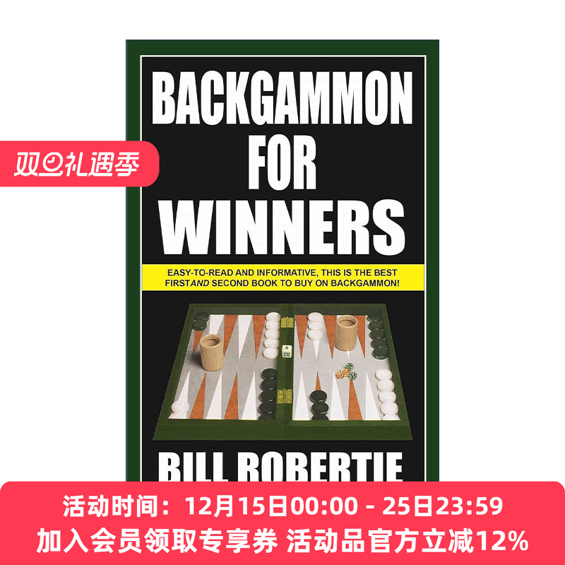 英文原版 Backgammon for Winners 双陆棋赢家玩法 英文版 进口英语原版书籍