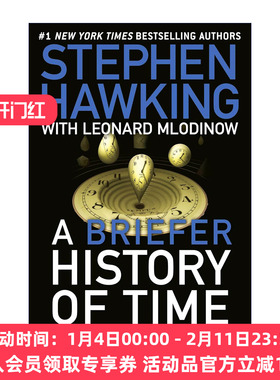 英文原版 A Briefer History Of Time 时间简史 史蒂芬霍金 科学巨作 宇宙知识自然科学科技畅销科普读物 英文版 进口英语书籍