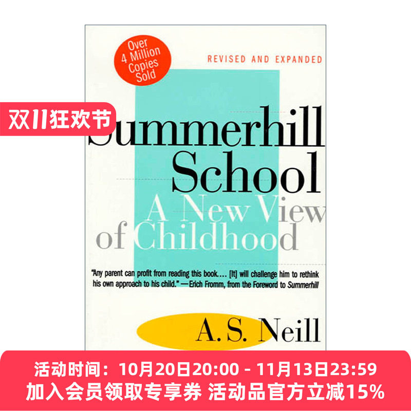 英文原版 Summerhill School A New View of Childhood 夏山学校 童年新视角 英文版 进口英语原版书籍