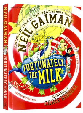 幸好有牛奶 英文原版书 Fortunately the Milk 爸爸去哪儿了 儿童文学作品 同名电影 尼尔盖曼 Neil Gaiman 英文版进口书籍正版