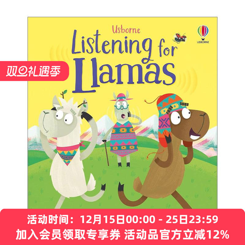 英文原版 Good Behaviour Guides Listening for Llamas 乐于倾听的美洲驼 尤斯伯恩儿童教养绘本精装 英文版 进口英语原版书籍