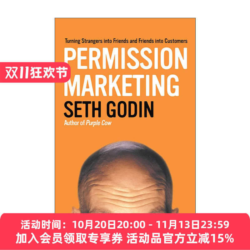 英文原版 Permission Marketing 愿者上钩 特许营销 Seth Godin 英文版 进口英语原版书籍