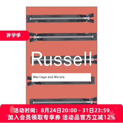 婚姻与道德  英文原版 Marriage and Morals 伯特兰罗素 Routledge Classics系列 英文版 进口英语原版书籍