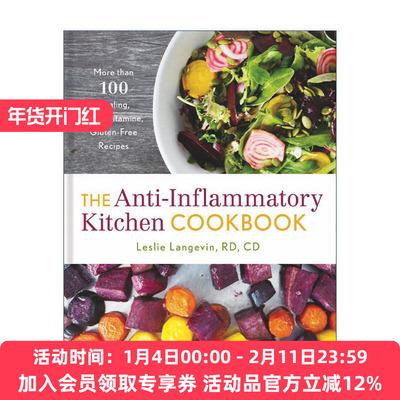 英文原版 Anti-Inflammatory Kitchen Cookbook 抗炎症食谱 精装 英文版 进口英语原版书籍
