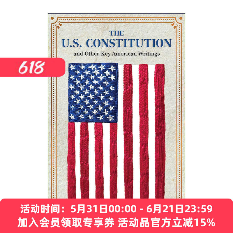 英文原版 The U.S.Constitution and Other Key American Writings 美国宪法及其他重要著作 软精装皮质封面词云经典 进口英语书籍