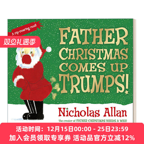 英文原版 Father Christmas Comes Up Trumps 圣诞老人要成功 圣诞老人要尿尿2 英文版 进口英语原版书籍