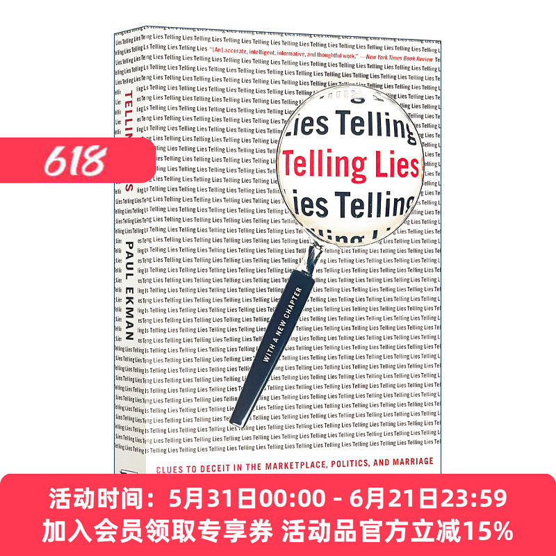 英文原版 Telling Lies 说谎 微表情识破说谎 欧美诸多执法机构奉为刑侦学教材 英文版 进口英语原版书籍