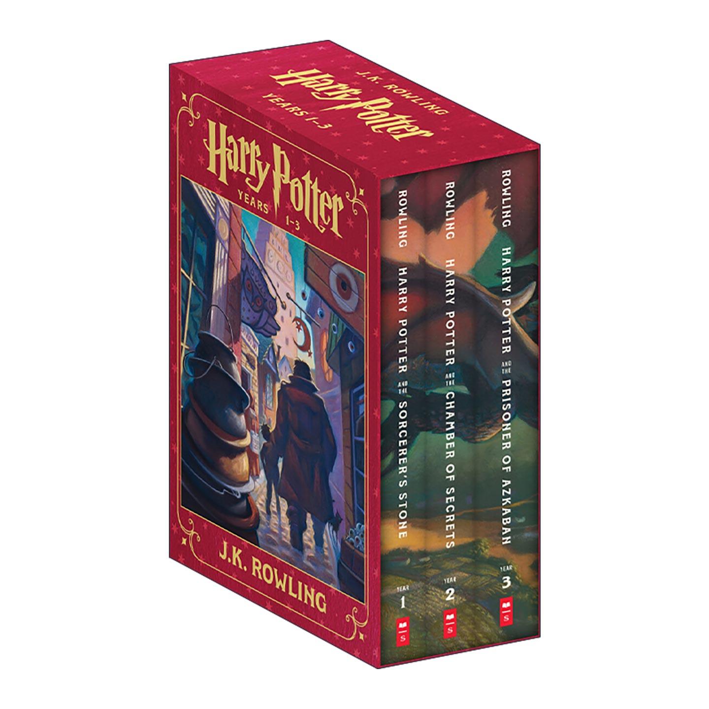 英文原版 Harry Potter Boxset Books 1-3 哈利波特3册盒装 美版 英文版 进口英语原版书籍