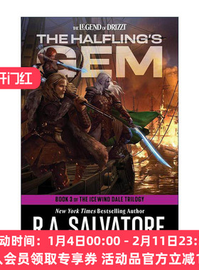 英文原版 The Halfling's Gem The Icewind Dale Trilogy 03 半身人的宝石 龙与地下城 冰风谷三部曲之三 R.A. Salvatore 英文版